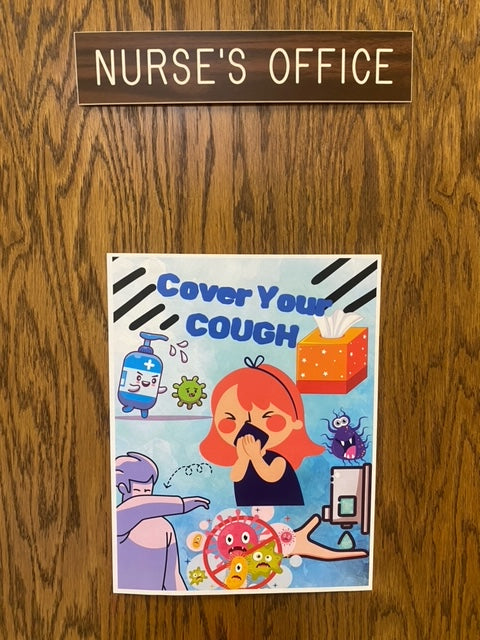 Cover Your Cough! Nursing Office Decor, Poster, Gift! Digital Download!