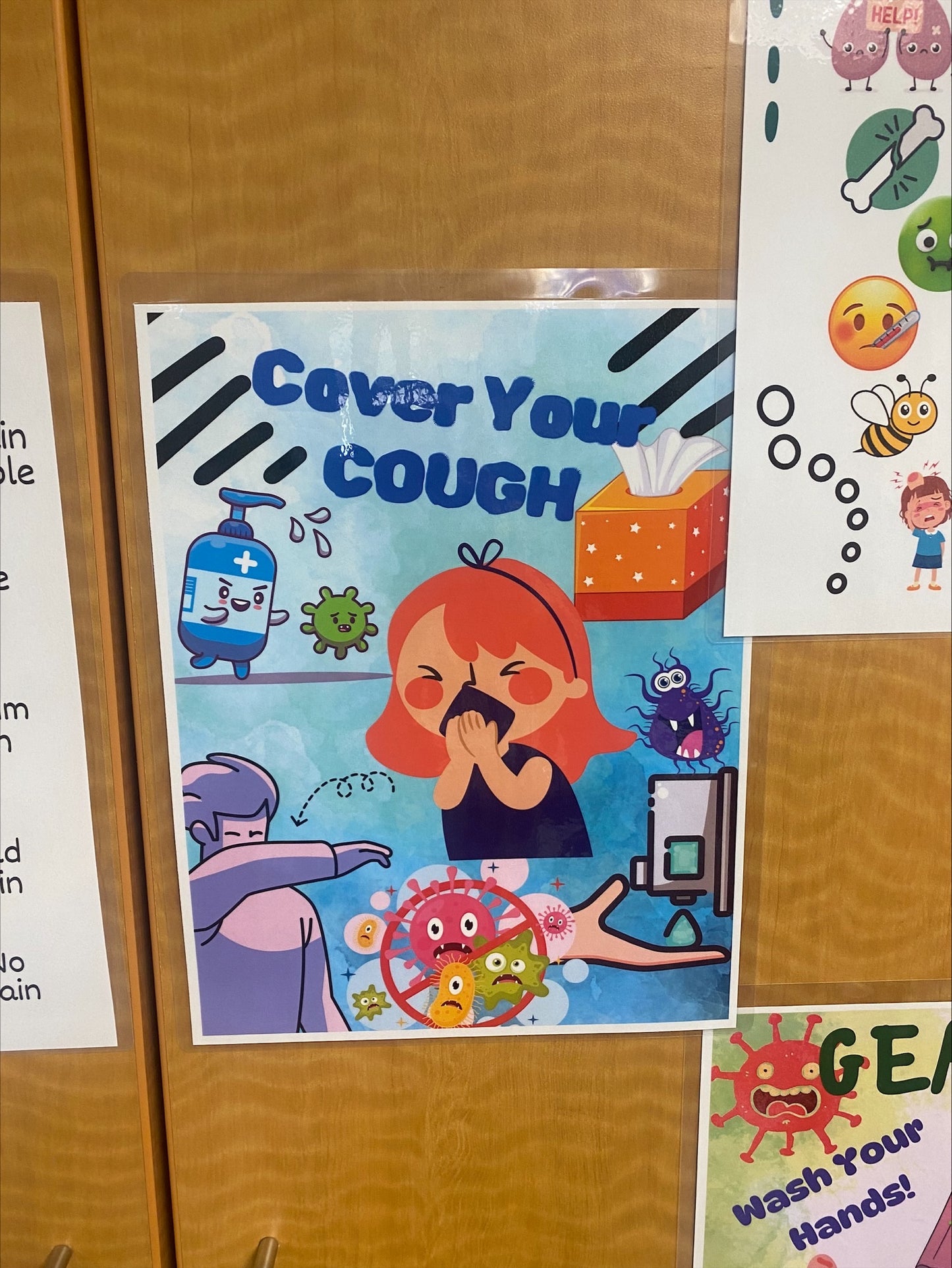 Cover Your Cough! Nursing Office Decor, Poster, Gift! Digital Download!