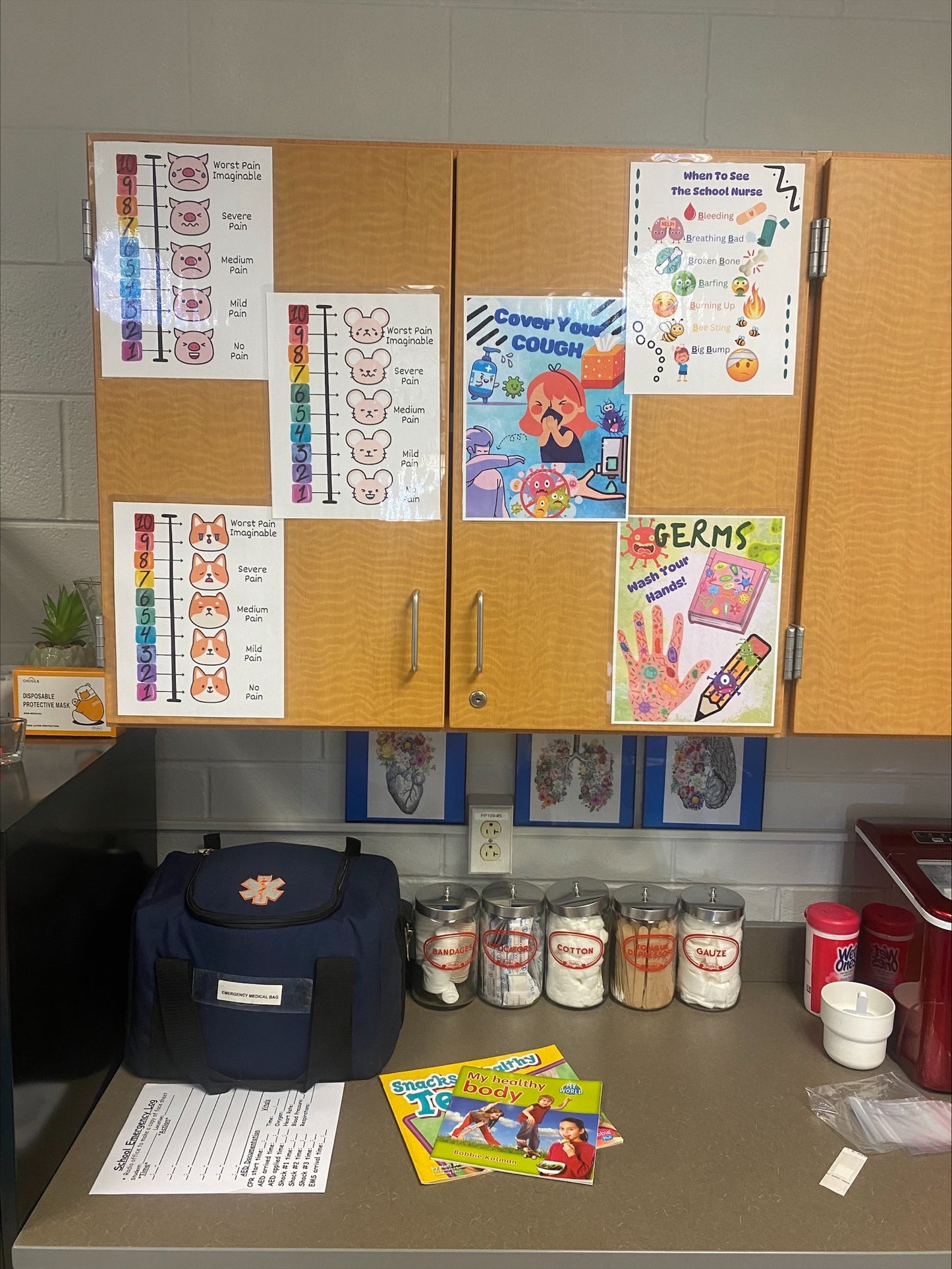 Wash Your Hands GERMS Sign for Bathroom, Health Office, Nursing Office, and More. Digital Download! School Nurse Poster, Doctor's Decor.