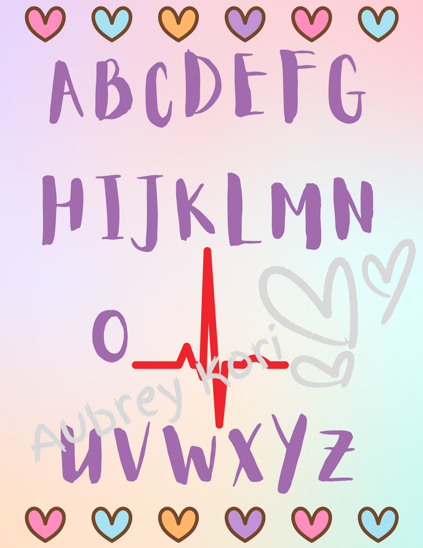 Nursing ABC EKG Office Decor.  Digital Download.  School Nurse Office Sign.  Nursing Alphabet.