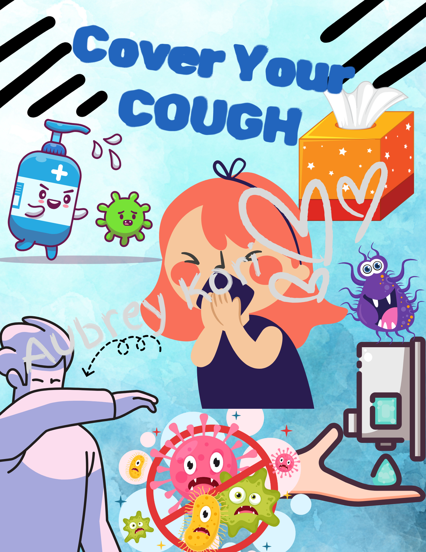 Cover Your Cough! Nursing Office Decor, Poster, Gift!  Digital Download!