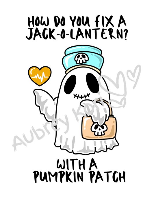 DIGITAL DOWNLOAD: Nurse Decor Cute and Spooky