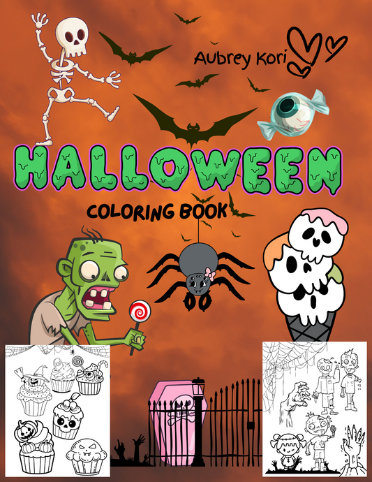 In stock on Amazon.com: Aubrey Kori Coloring Halloween Coloring Book
