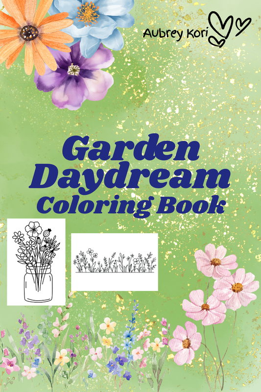 In stock on Amazon.com: Garden Daydreams Coloring Book, Aubrey Kori Coloring