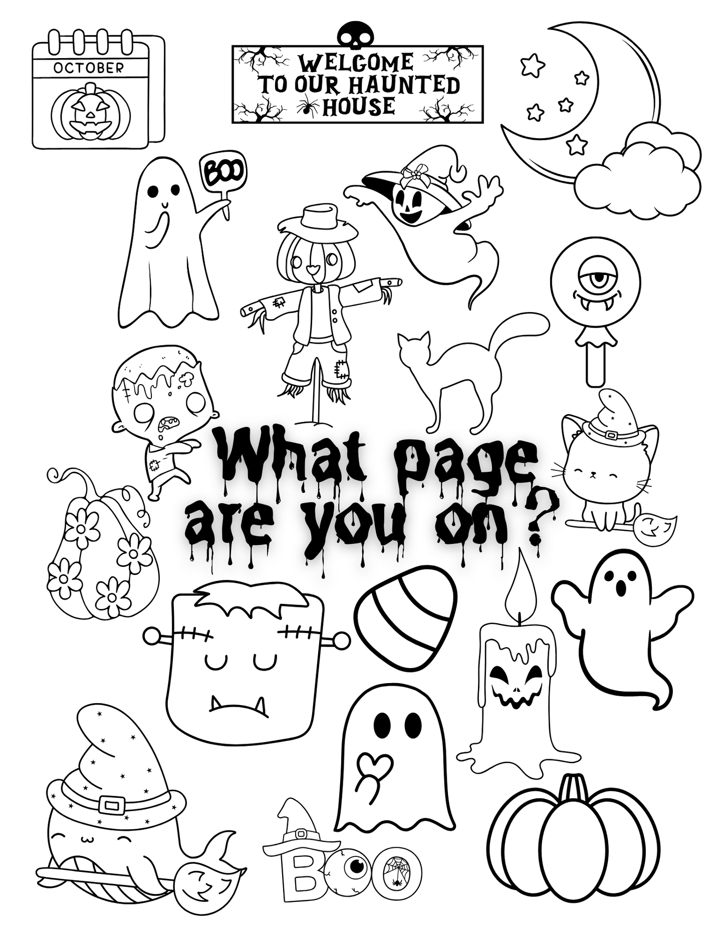 In stock on Amazon.com: Aubrey Kori Coloring Halloween Coloring Book