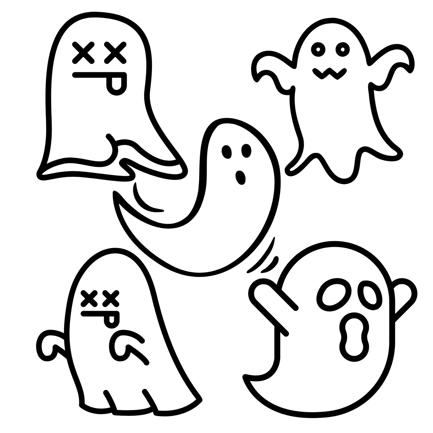 In Stock on Amazon.com: Only Ghosts Halloween Coloring Book