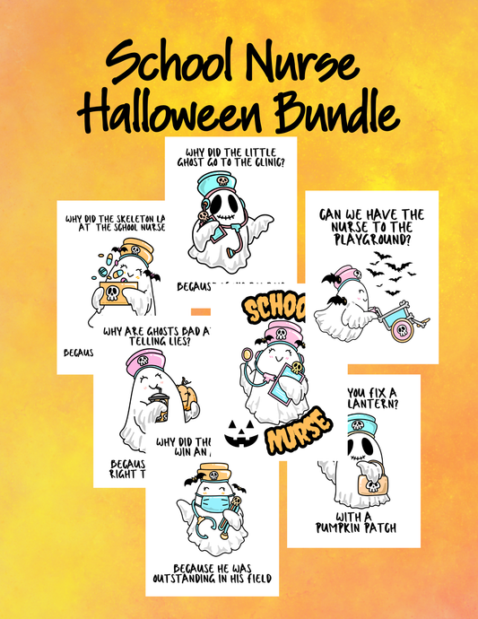 BUNDLE 7 Designs: Nurse Decor Cute and Spooky, DIGITAL DOWNLOAD